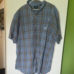 Chaps Men's Blue Plaid Shirt